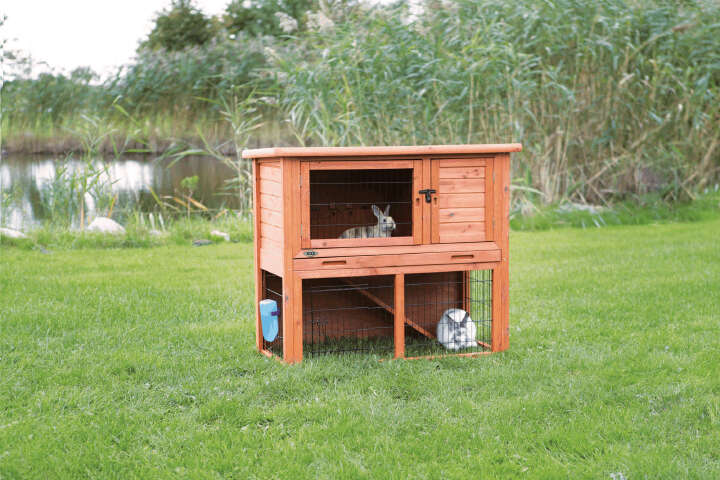 TRIXIE natura Kleintierstall mit Freilaufgehege